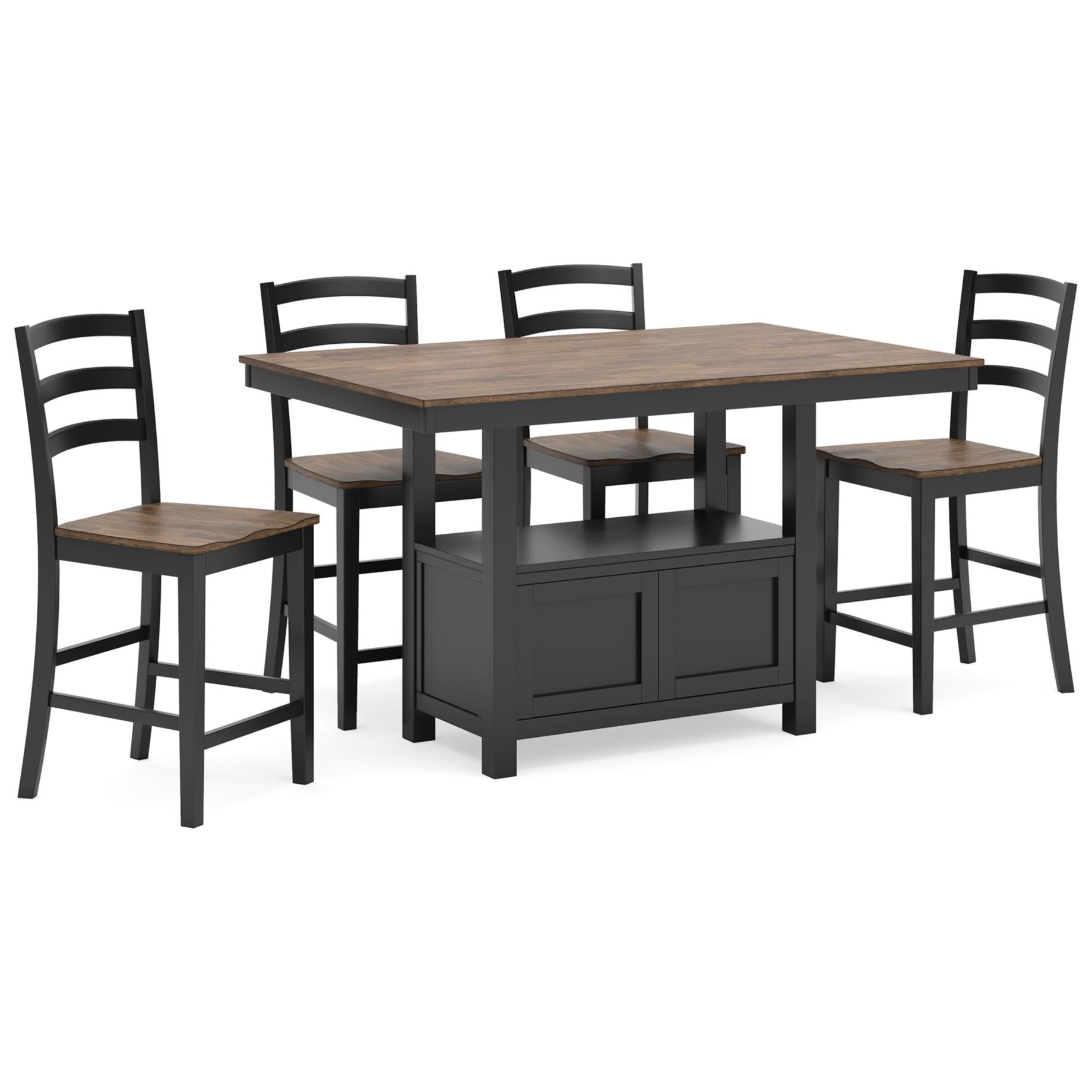  Signature Design by Ashley Wildenauer D634D3 5 pc Counter Height Dining Set IMAGE 1