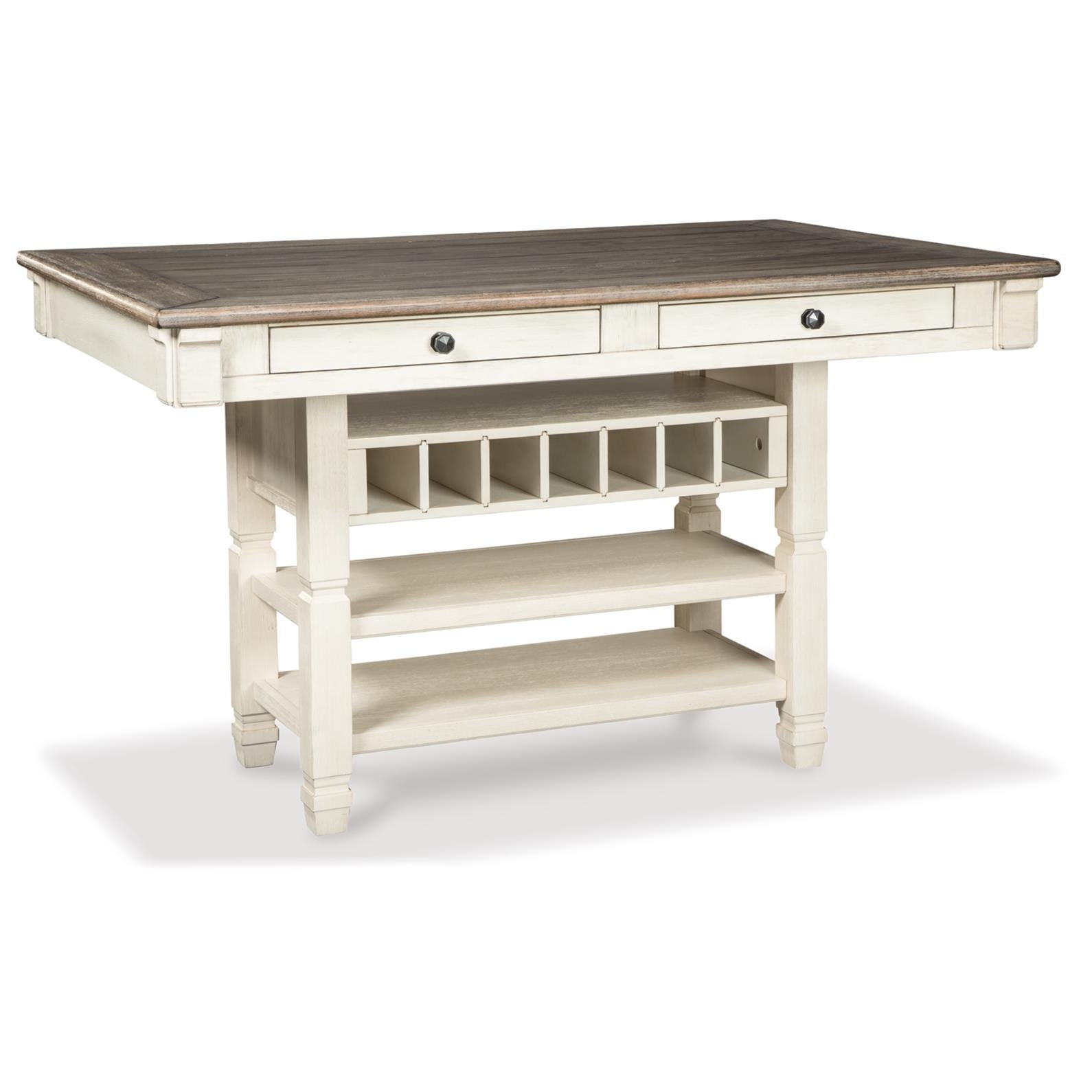  Signature Design by Ashley Bolanburg D647D37 5 pc Counter Height Dining Set IMAGE 2