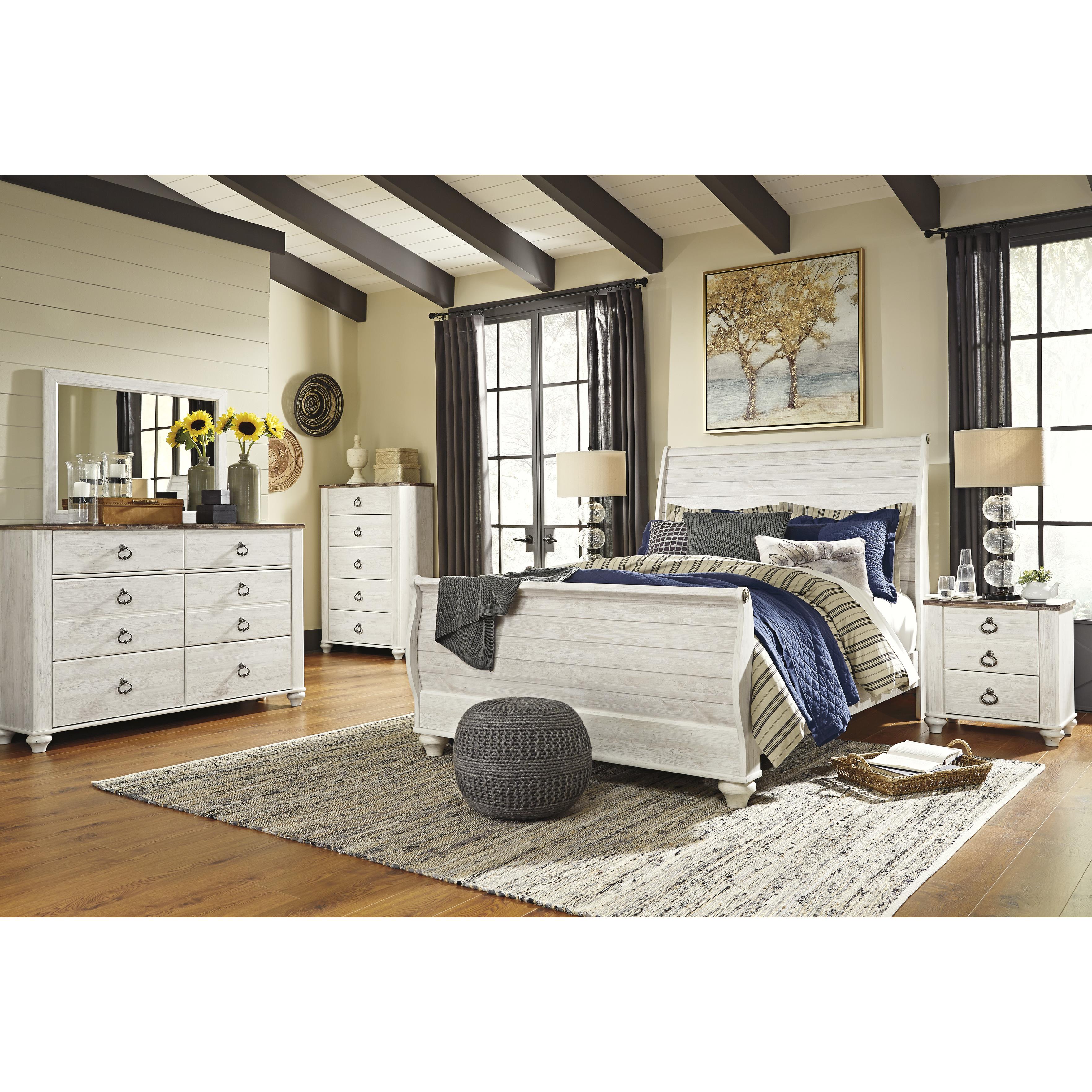  Signature Design by Ashley Willowton Queen Sleigh Bed B267-77/B267-74/B267-96 IMAGE 3