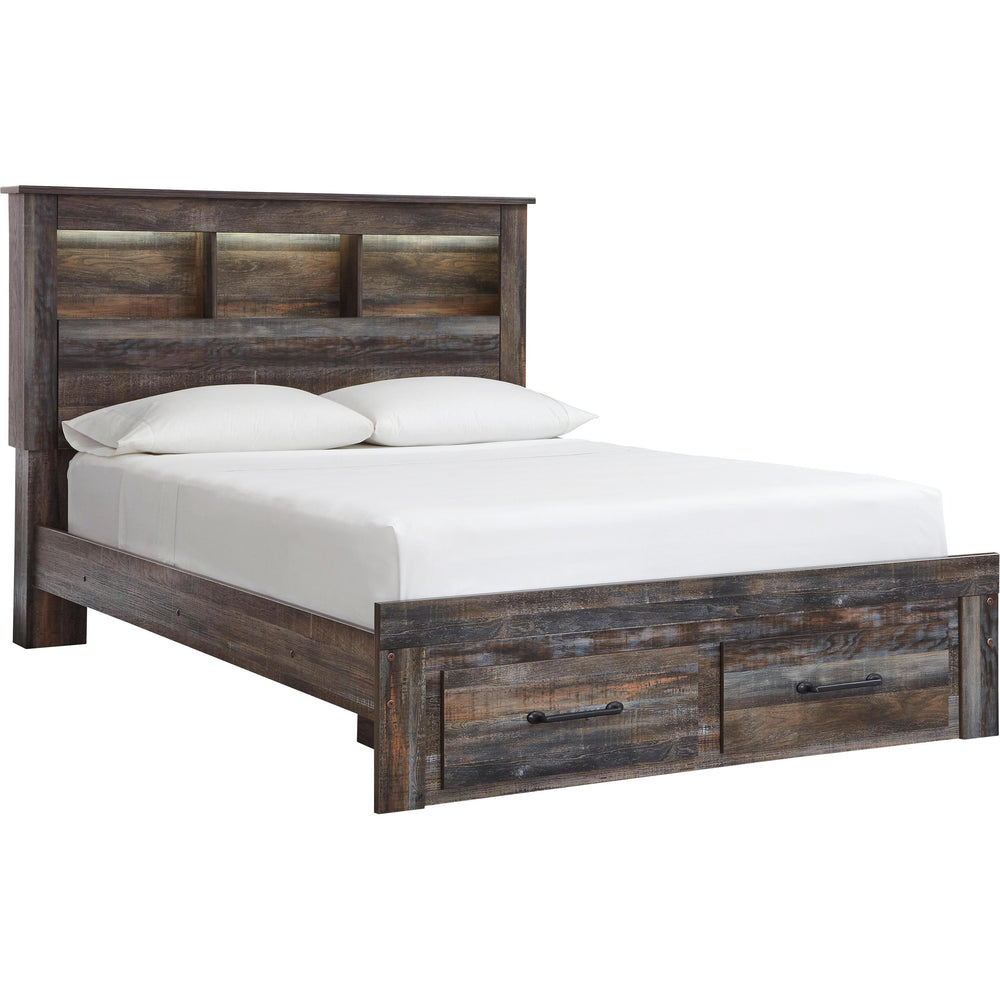  Signature Design by Ashley Drystan B211B75 6 pc Queen Bookcase Bedroom Set IMAGE 2