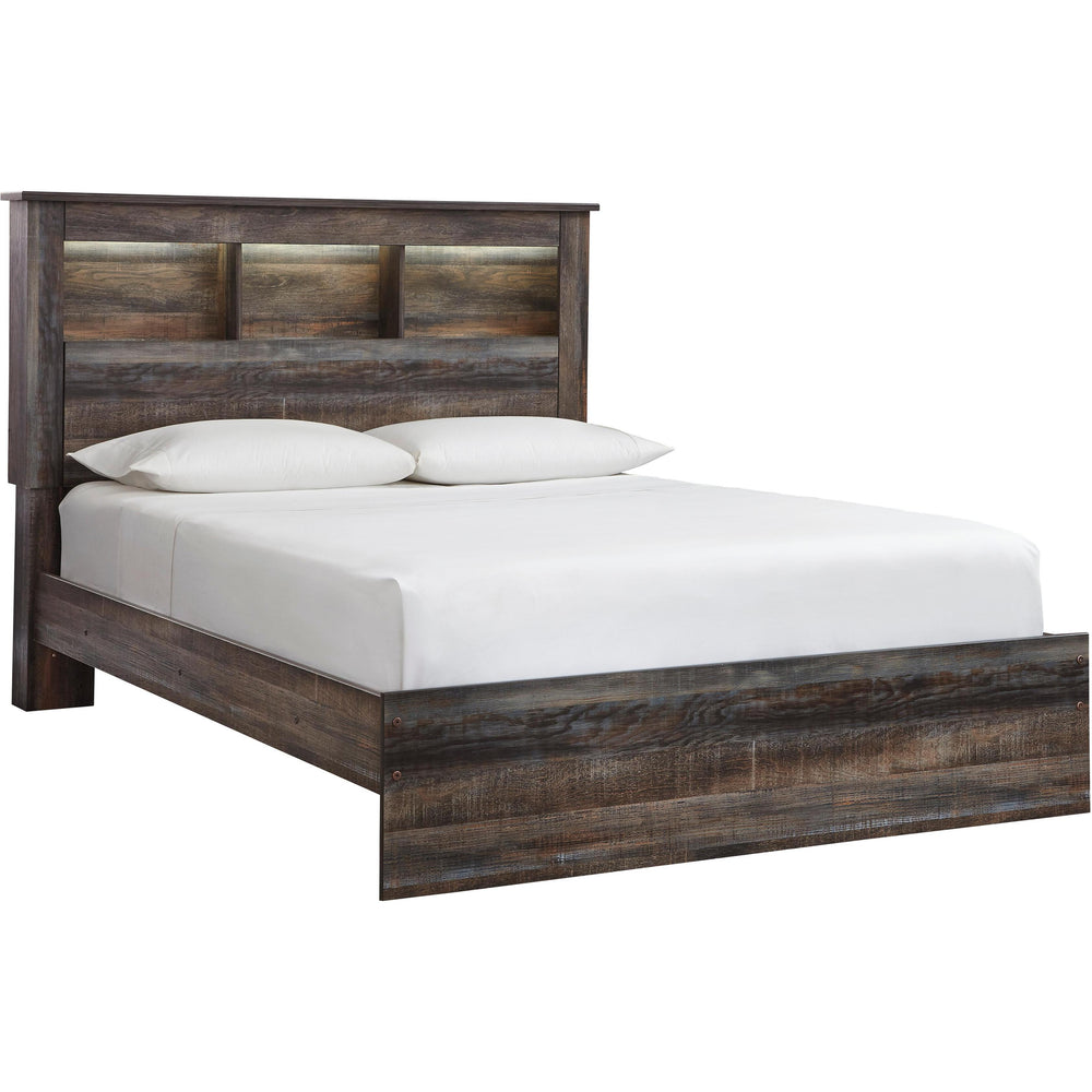  Signature Design by Ashley Drystan B211B95 6 pc Queen Bookcase Bedroom Set IMAGE 2