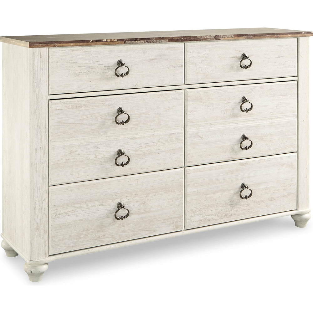  Signature Design by Ashley Willowton B267B58 8 pc Queen Sleigh Bedroom Set IMAGE 3