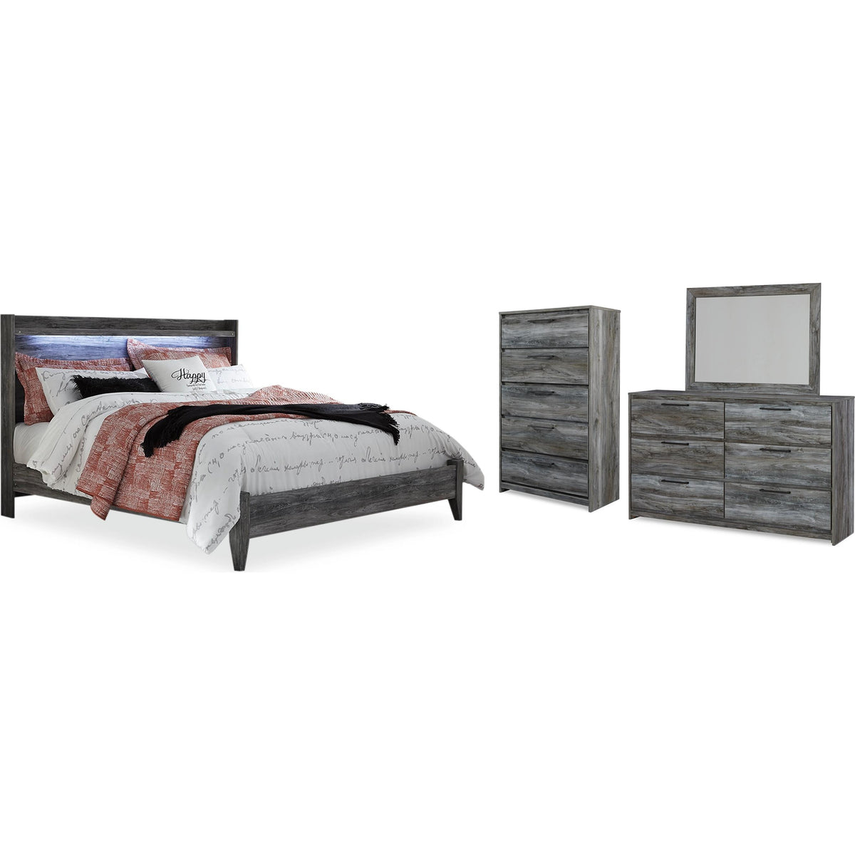 Signature Design by Ashley Baystorm B221B52 6 pc King Panel Bedroom Set IMAGE 1