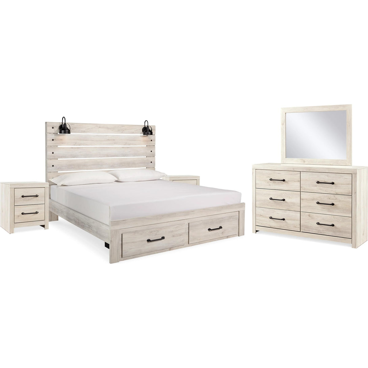  Signature Design by Ashley Cambeck B192B92 7 pc King Storage Panel Bedroom Set IMAGE 1