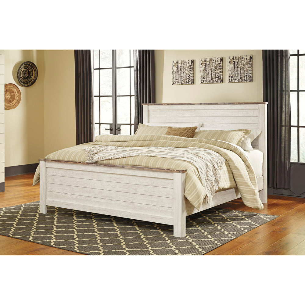  Signature Design by Ashley Willowton B267B45 8 pc King Panel Bedroom Set IMAGE 2