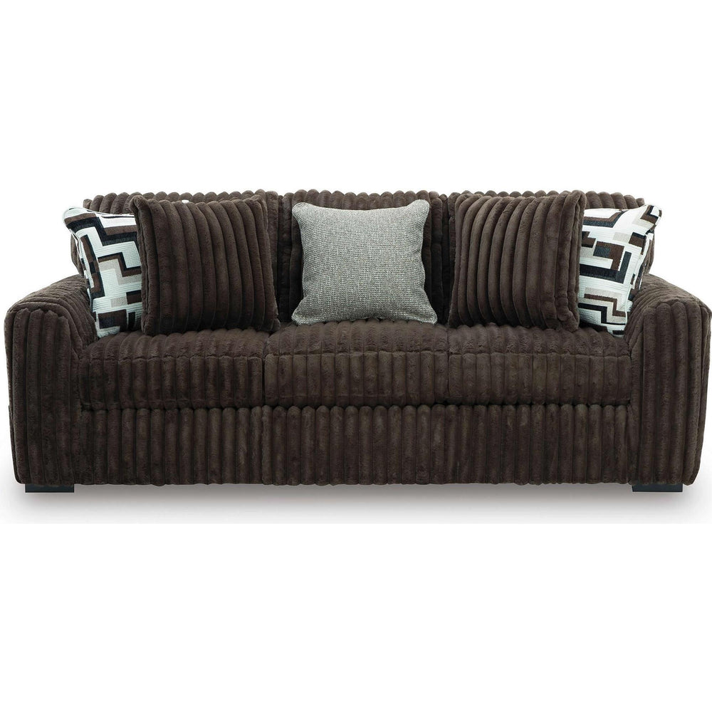  Signature Design by Ashley Midnight-Madness 98104 2 pc Living Room Set - Chocolate IMAGE 2
