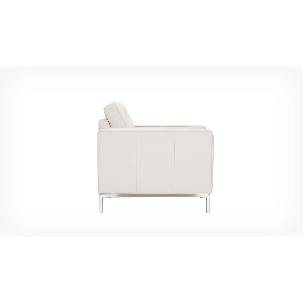  EQ3 Reverie Stationary Leather Chair 37095-02-GR100 IMAGE 3