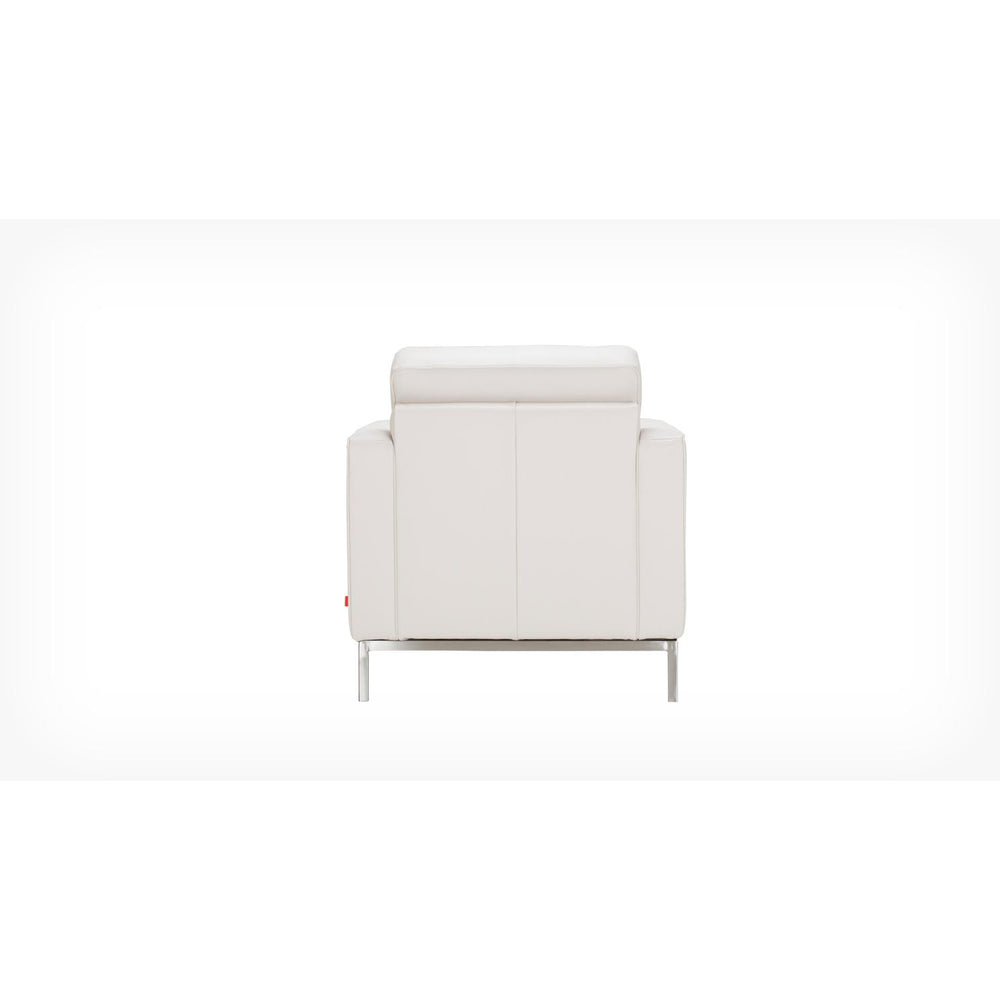  EQ3 Reverie Stationary Leather Chair 37095-02-GR100 IMAGE 4