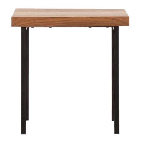  EQ3 Reclaimed Teak End Table 3020-049-15 IMAGE 1