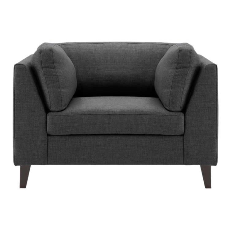  EQ3 Salema Stationary Fabric Chair 30024-02-GR10 IMAGE 1