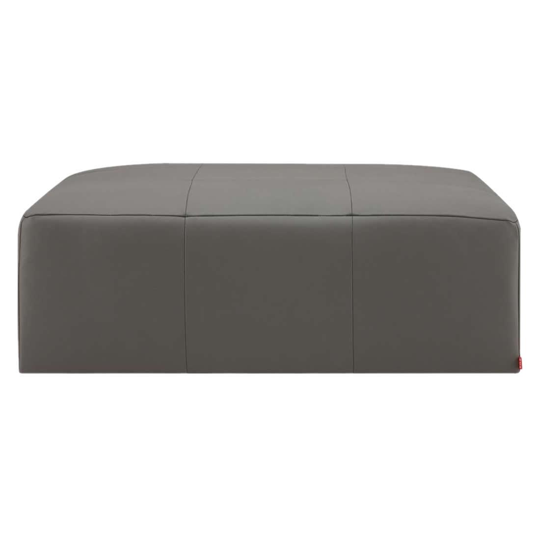  EQ3 Morten Leather Ottoman 37026-04-GR100 IMAGE 1