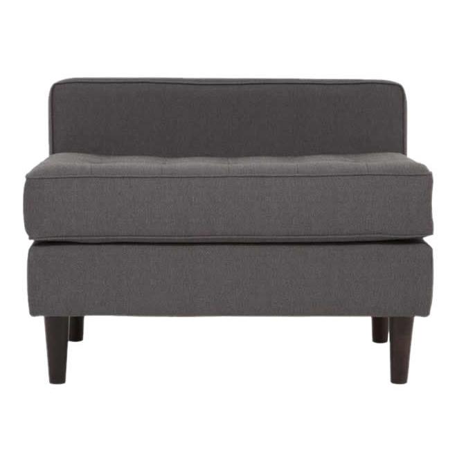  EQ3 Reverie Fabric Ottoman 30095-24-GR10 IMAGE 1