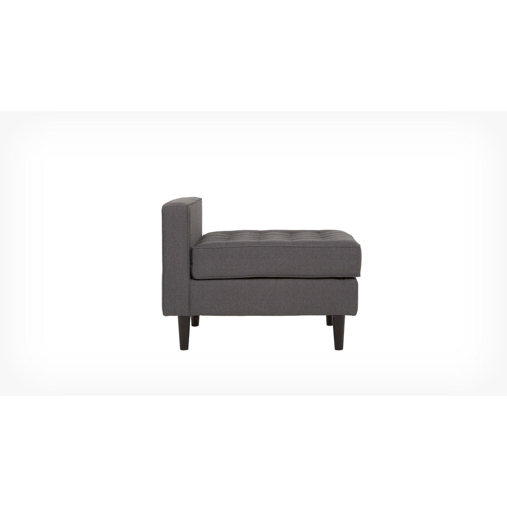  EQ3 Reverie Fabric Ottoman 30095-24-GR10 IMAGE 2