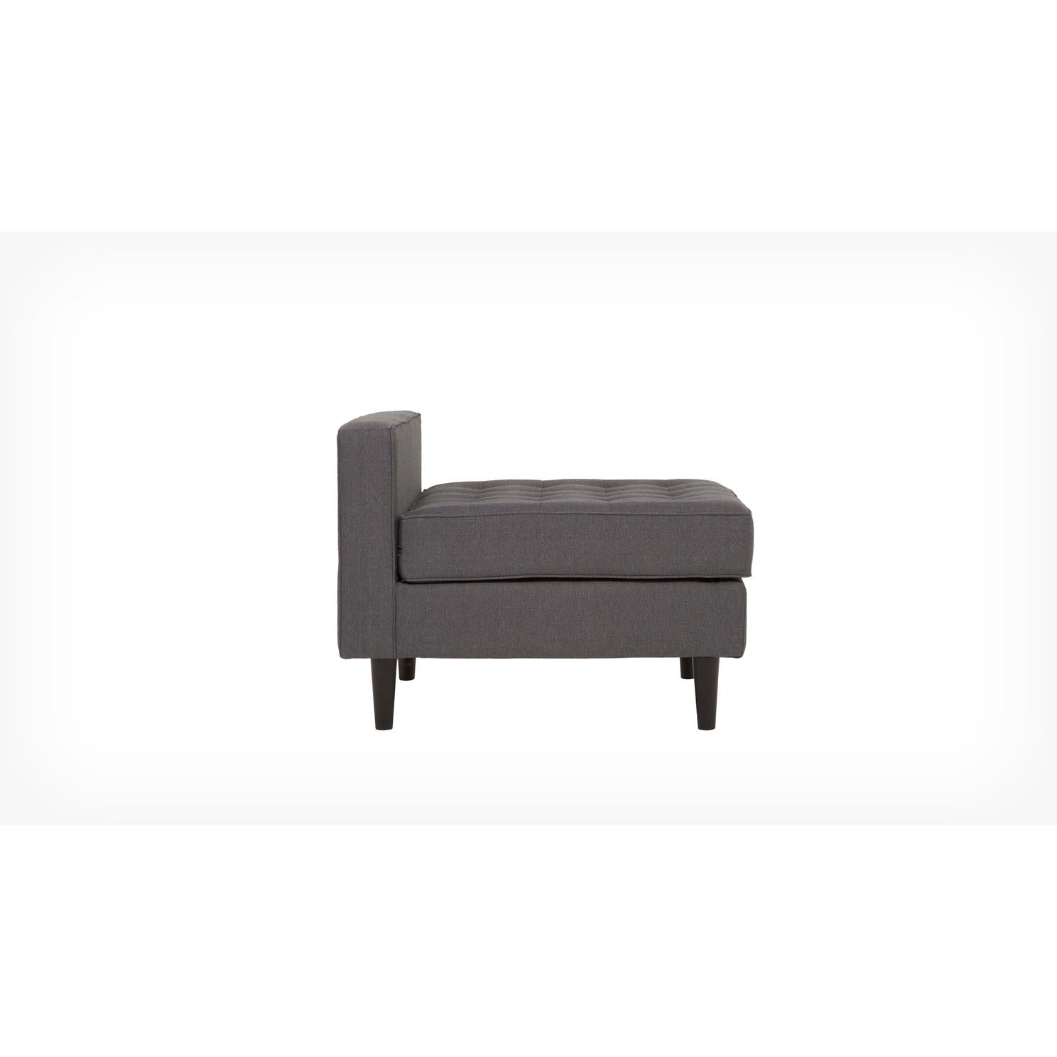  EQ3 Reverie Fabric Ottoman 30095-24-GR10 IMAGE 2
