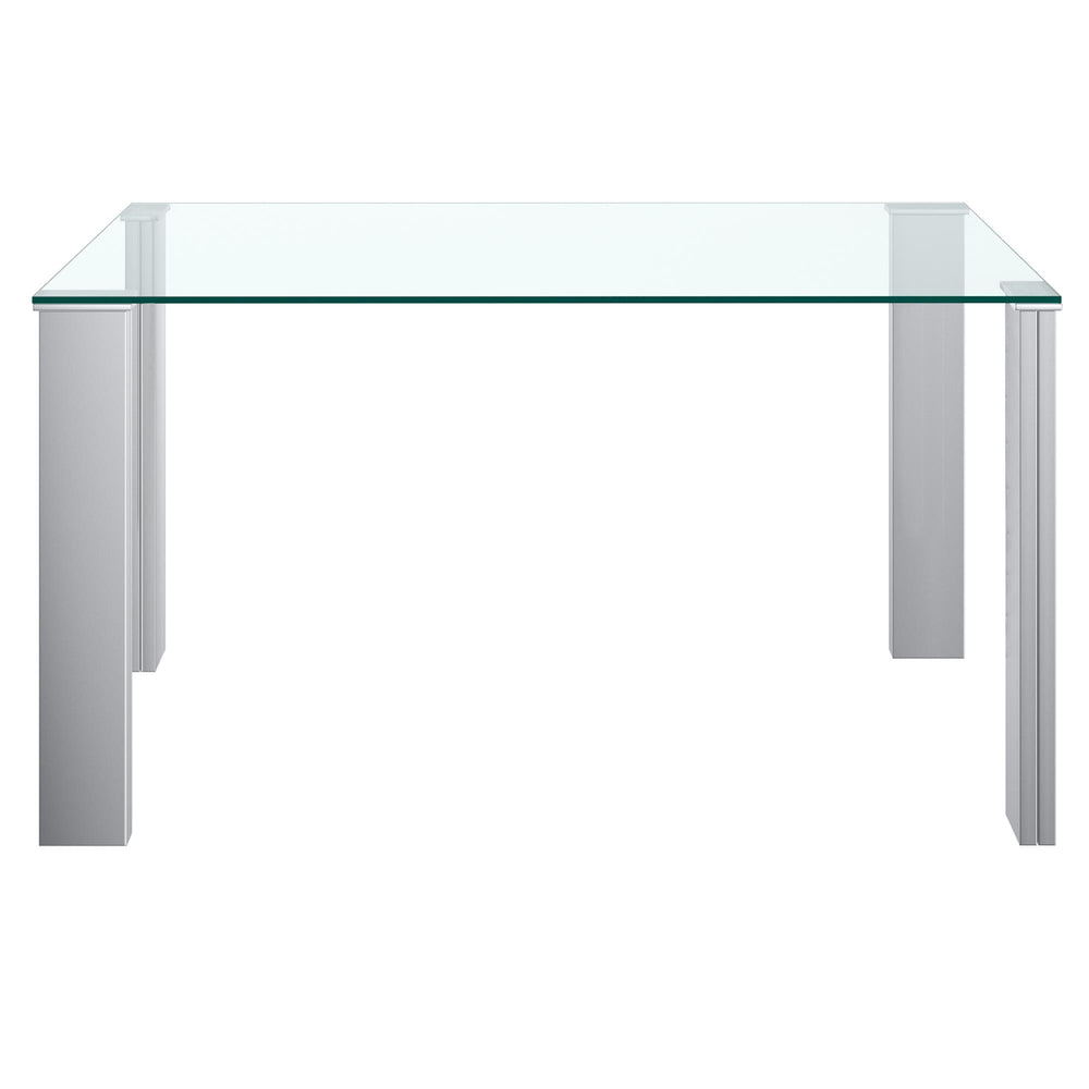  Worldwide Home Furnishings Frankfurt 201-165 Rectangular Dining Table - Stainless Steel IMAGE 3
