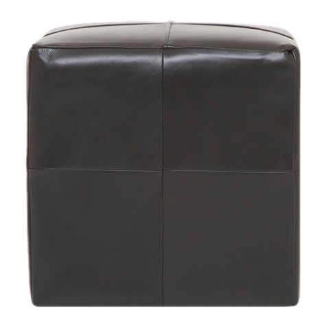  EQ3 Rubix Leather Ottoman 37000-04-GR100 IMAGE 1