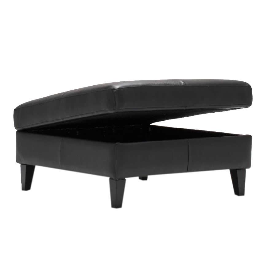  EQ3 Salema Leather Storage Ottoman 37024-93-GR100 IMAGE 3