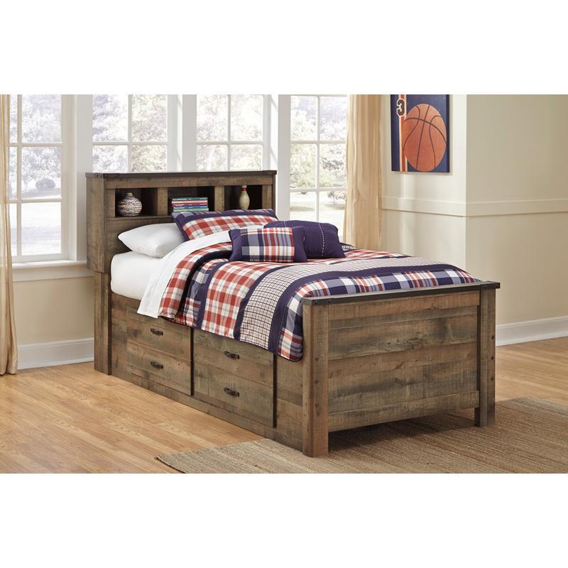  Signature Design by Ashley Trinell B446-63 Twin Bookcase Headboard IMAGE 3