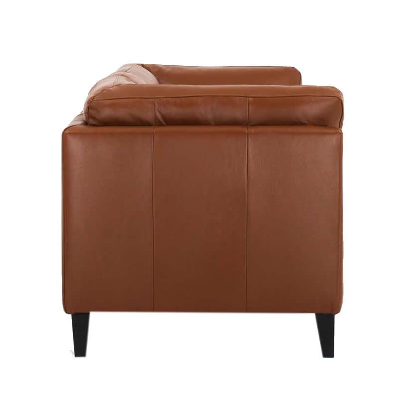  EQ3 Salema Stationary Leather Sofa 37024-01-GR100 IMAGE 6
