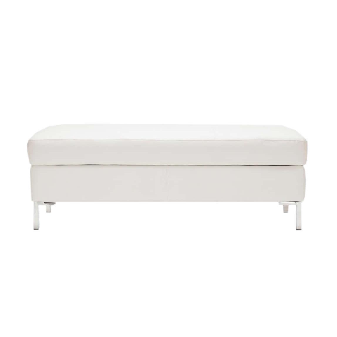  EQ3 Salema Leather Storage Ottoman 37024-94-GR100 IMAGE 1
