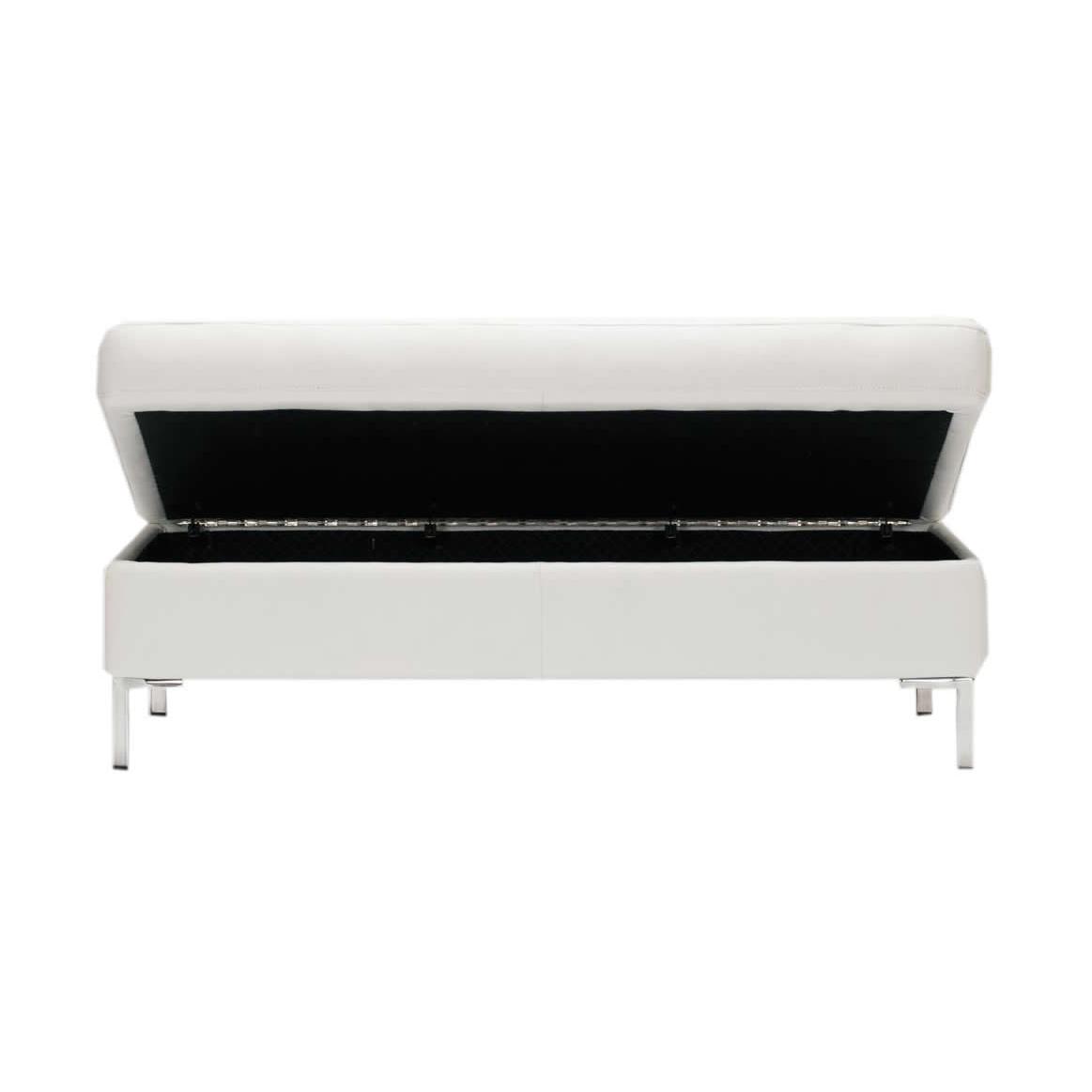  EQ3 Salema Leather Storage Ottoman 37024-94-GR100 IMAGE 2
