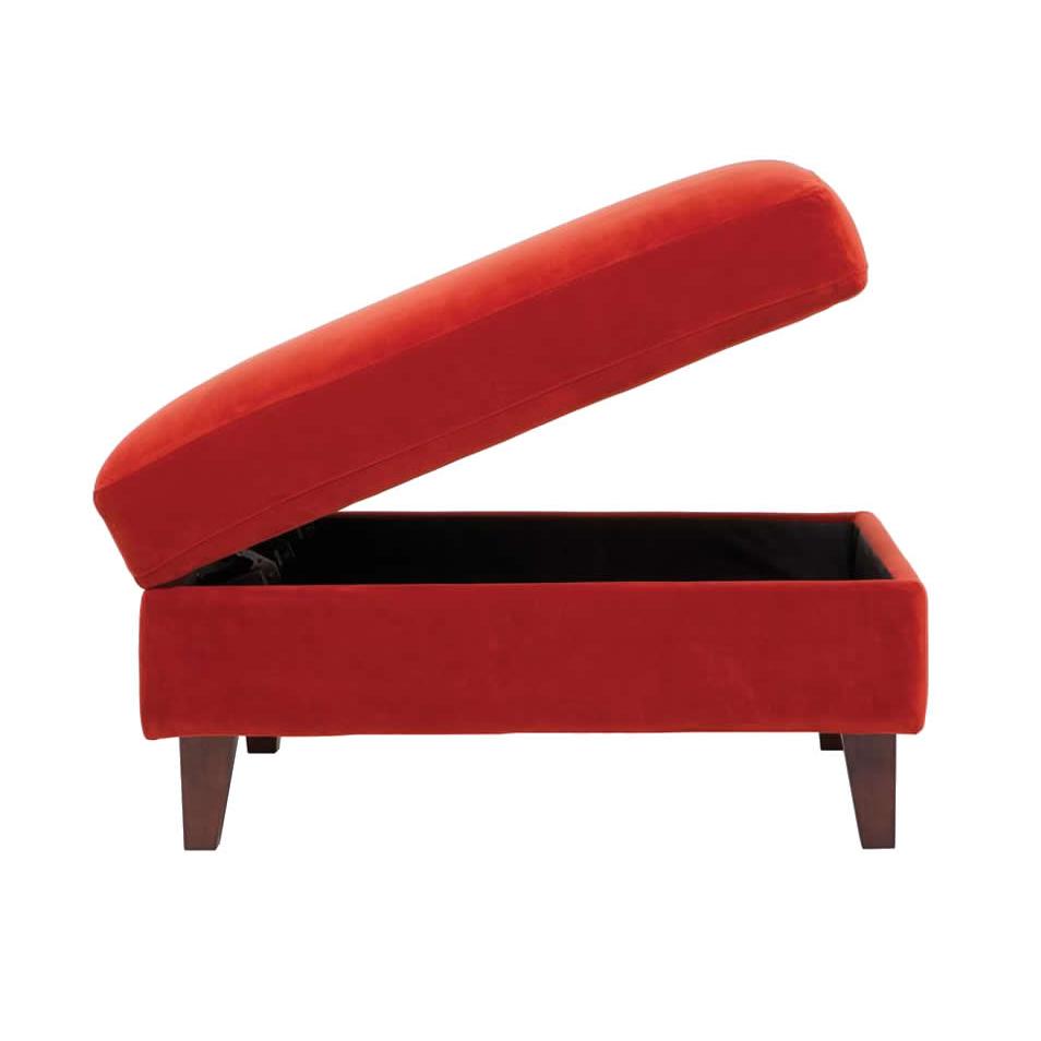  EQ3 Salema Fabric Storage Ottoman 30024-93-GR10 IMAGE 3