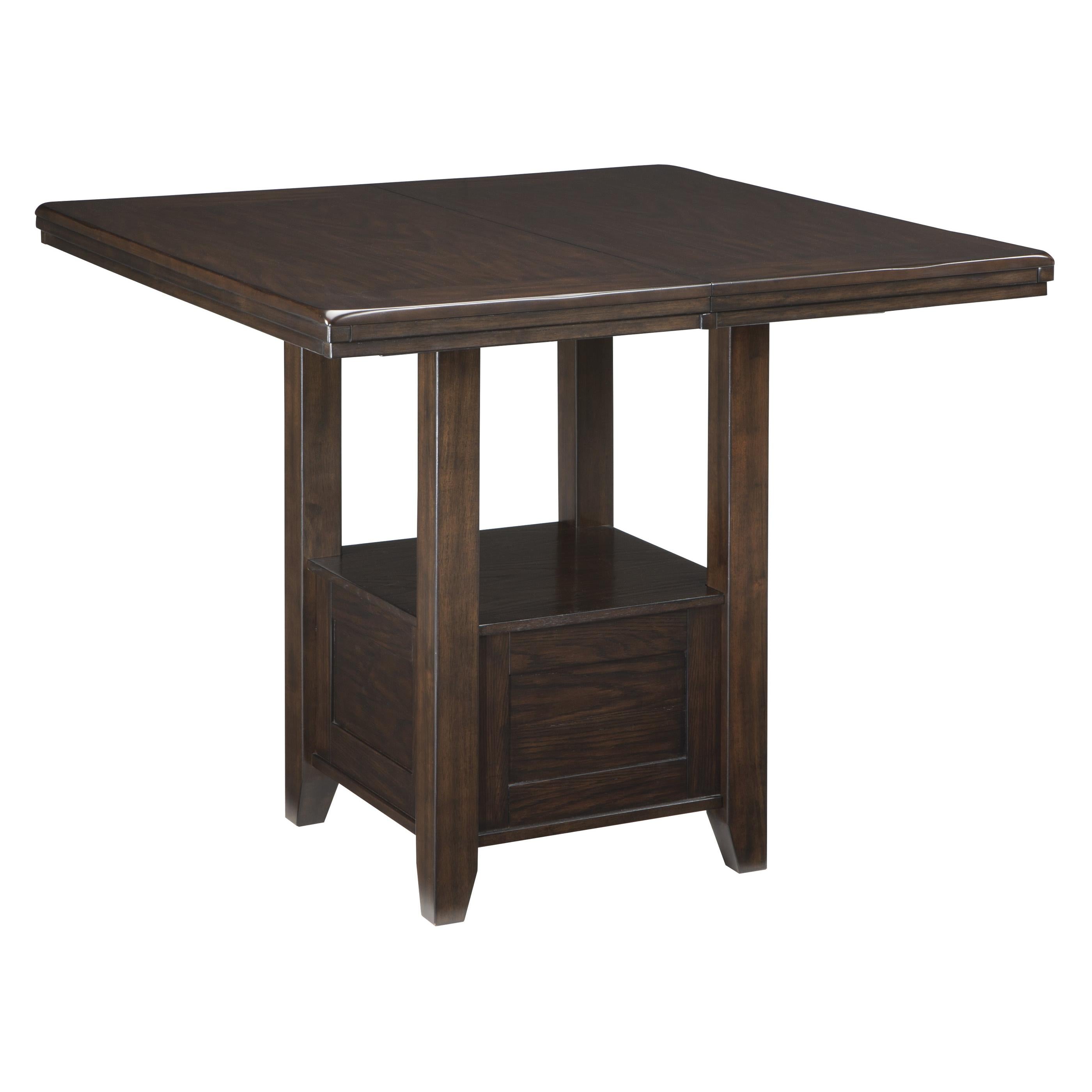  Signature Design by Ashley Haddigan Counter Height Dining Table with Pedestal Base D596-42 IMAGE 2