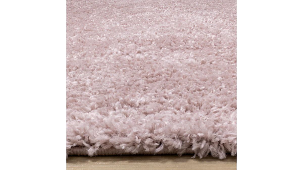 Pascal Pink Comfort Shag Rug Oval