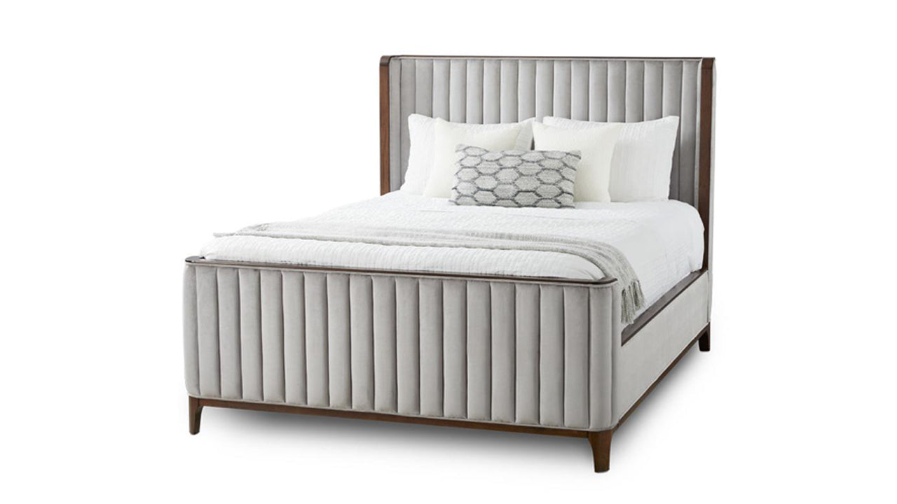 Majestic Bed - Grey Velvet