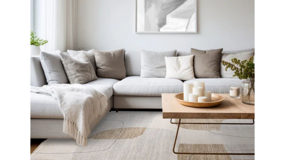 Marisa Grey Brown Cream Geometric Rug