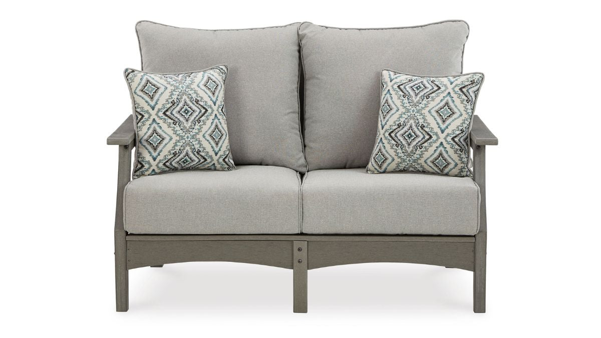 VISOLA OUTDOOR LOVESEAT WITH CUSHION
