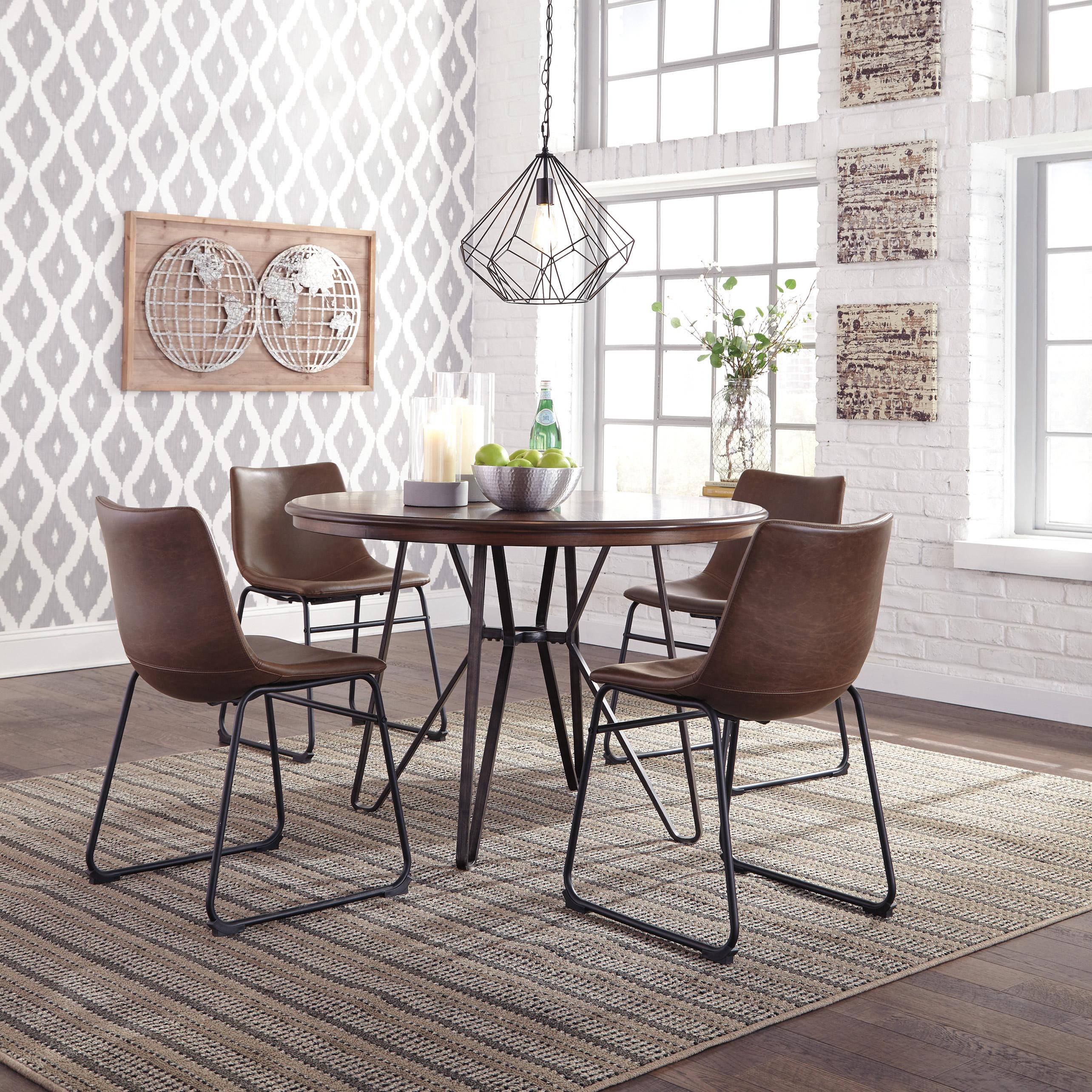  Signature Design by Ashley Round Centiar Dining Table with Pedestal Base D372-15 IMAGE 4