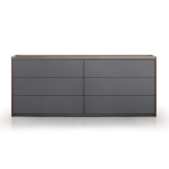  Trica Furniture Kubik 6-Drawer Dresser Kubik 6 Drawers Double Dresser IMAGE 1