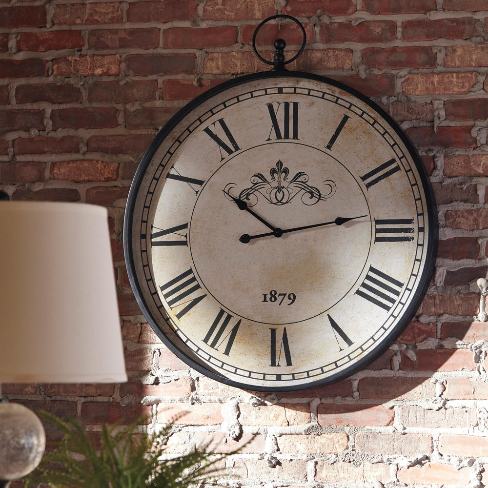  Signature Design by Ashley Augustina A8010110 Wall Clock IMAGE 2