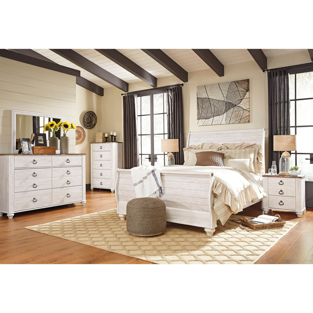  Signature Design by Ashley Willowton 6-Drawer Dresser with Mirror B267-31/B267-36 IMAGE 8