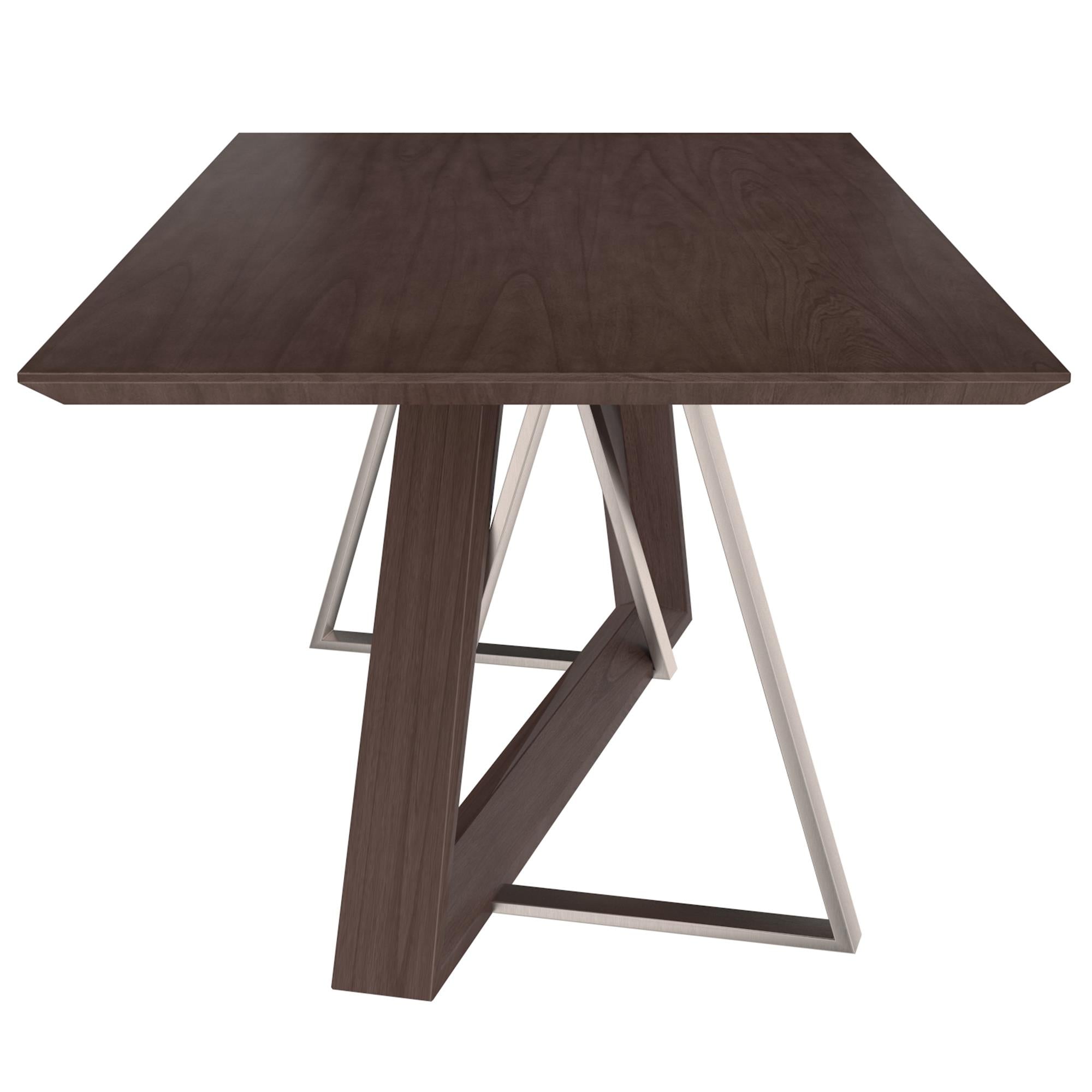  !nspire Drake 201-219WAL Rectangular Dining Table - Walnut IMAGE 3