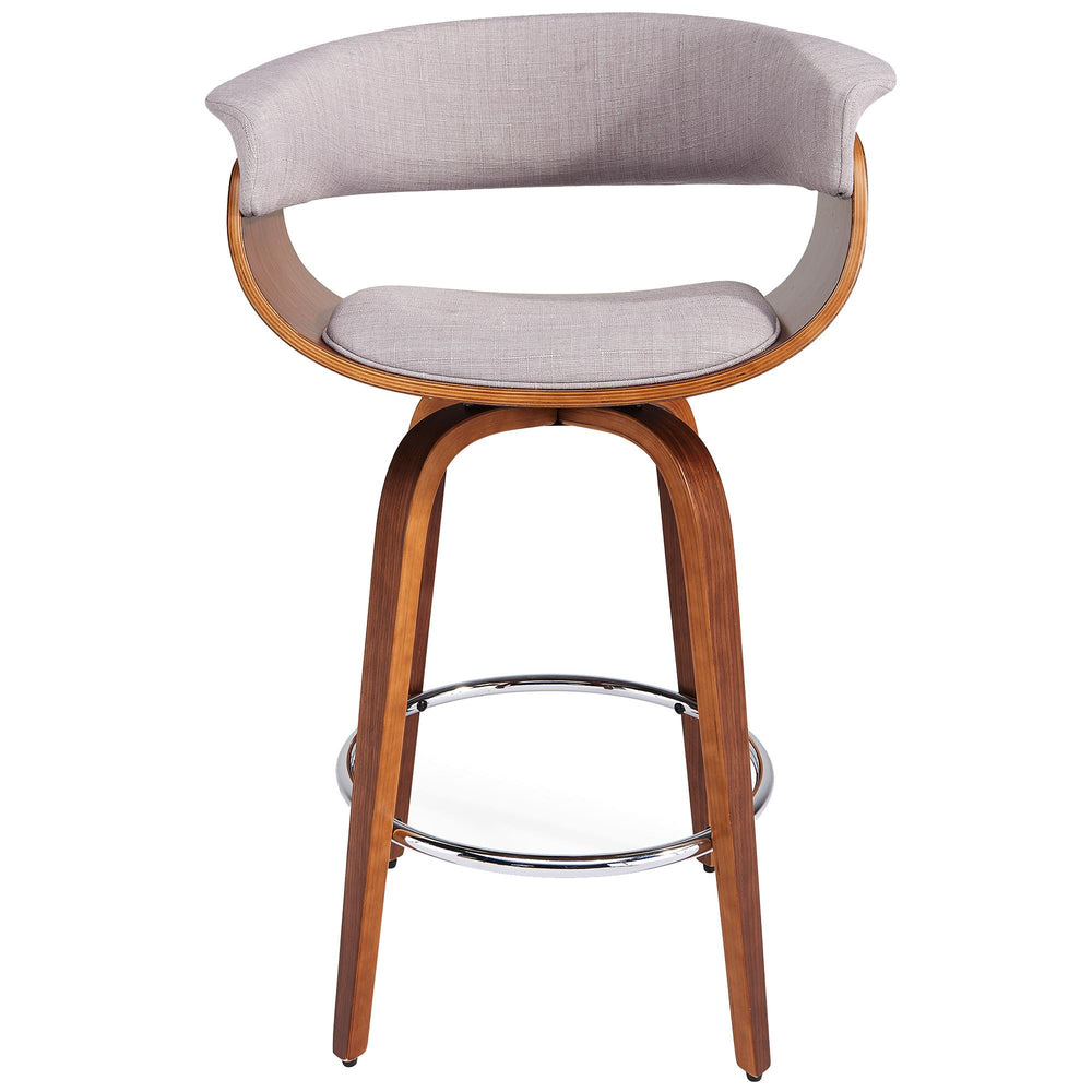  !nspire Holt 203-981GY 26" Counter Stool - Grey and Walnut IMAGE 4