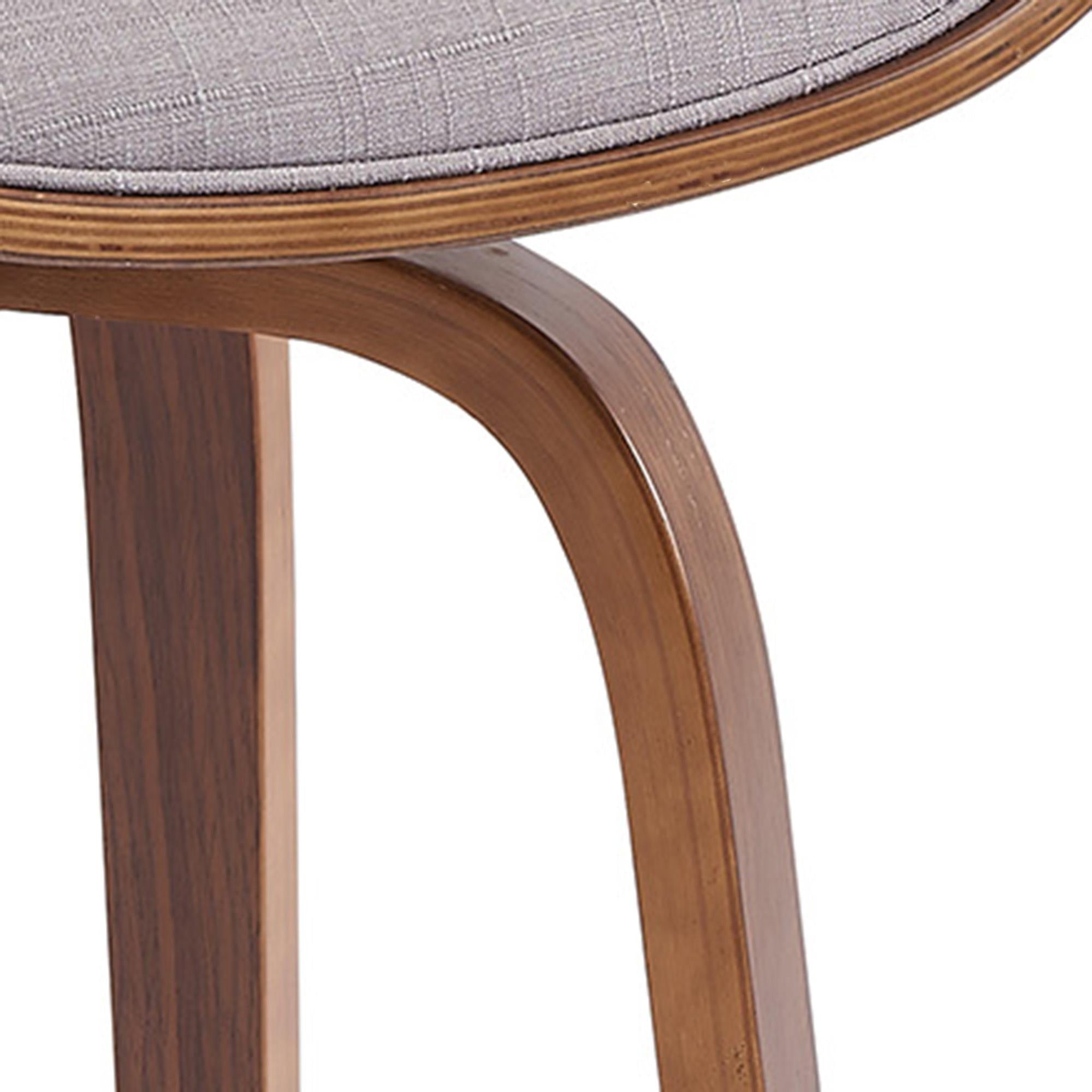  !nspire Holt 203-981GY 26" Counter Stool - Grey and Walnut IMAGE 5