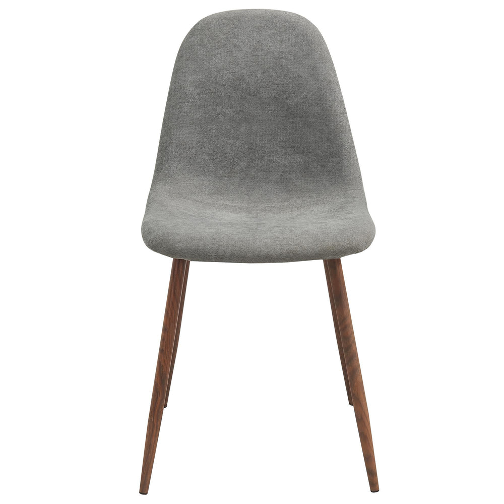  Worldwide Home Furnishings Lyna 202-250GY Dining Chair - Grey and Walnut IMAGE 4