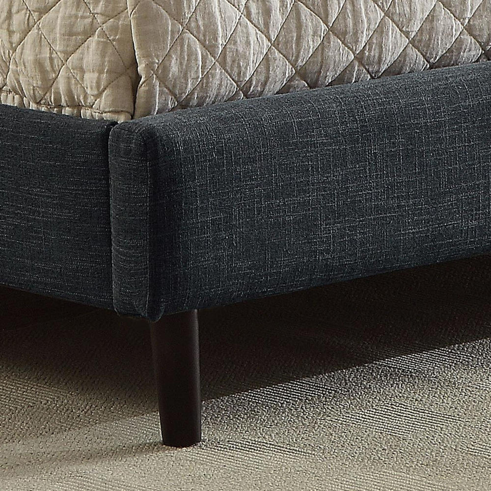  Worldwide Home Furnishings Rimo 101-268Q-GY 60" Queen Platform Bed - Grey IMAGE 5