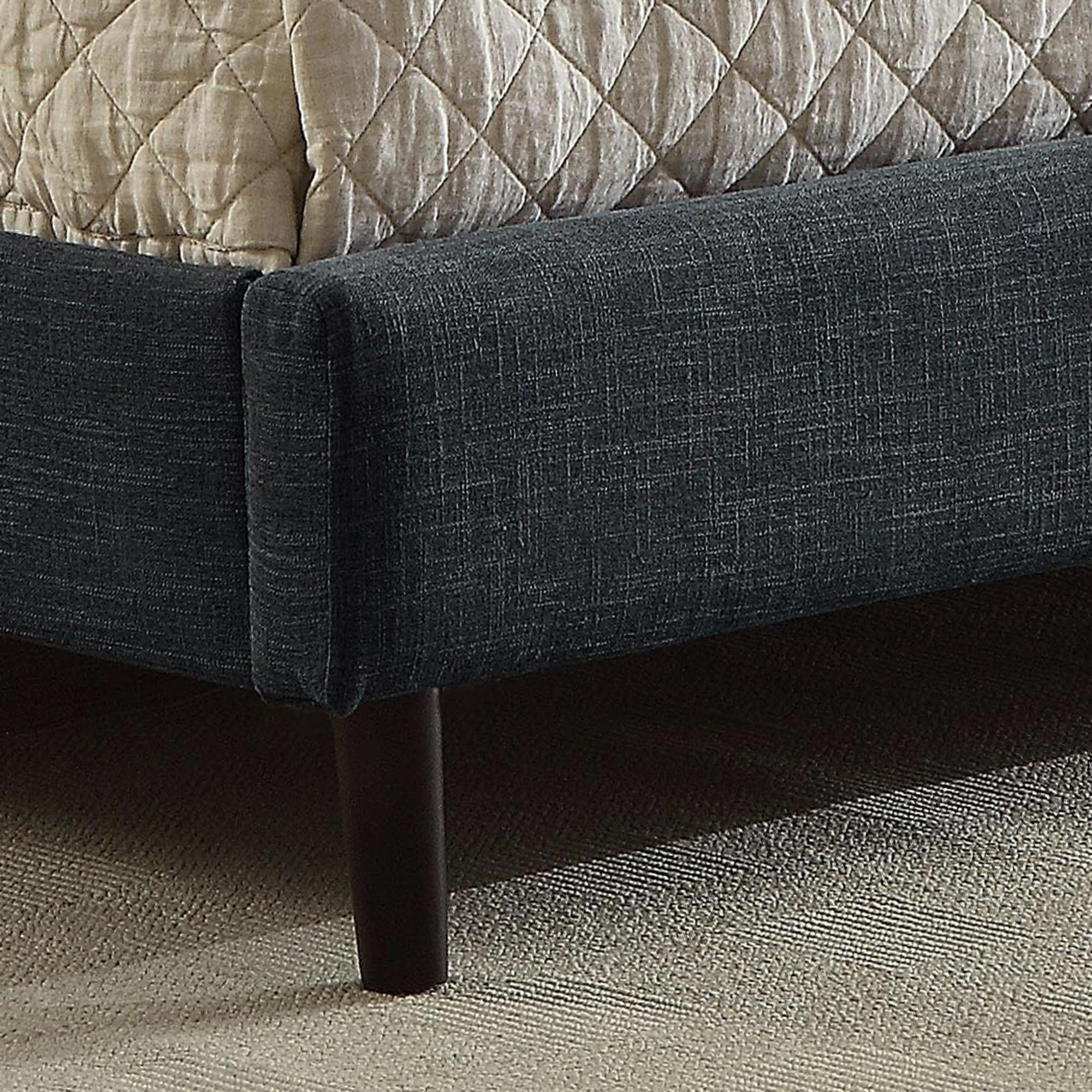  Worldwide Home Furnishings Rimo 101-268Q-GY 60" Queen Platform Bed - Grey IMAGE 5