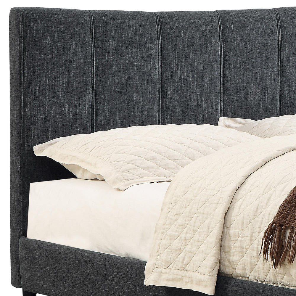  Worldwide Home Furnishings Rimo 101-268Q-GY 60" Queen Platform Bed - Grey IMAGE 6