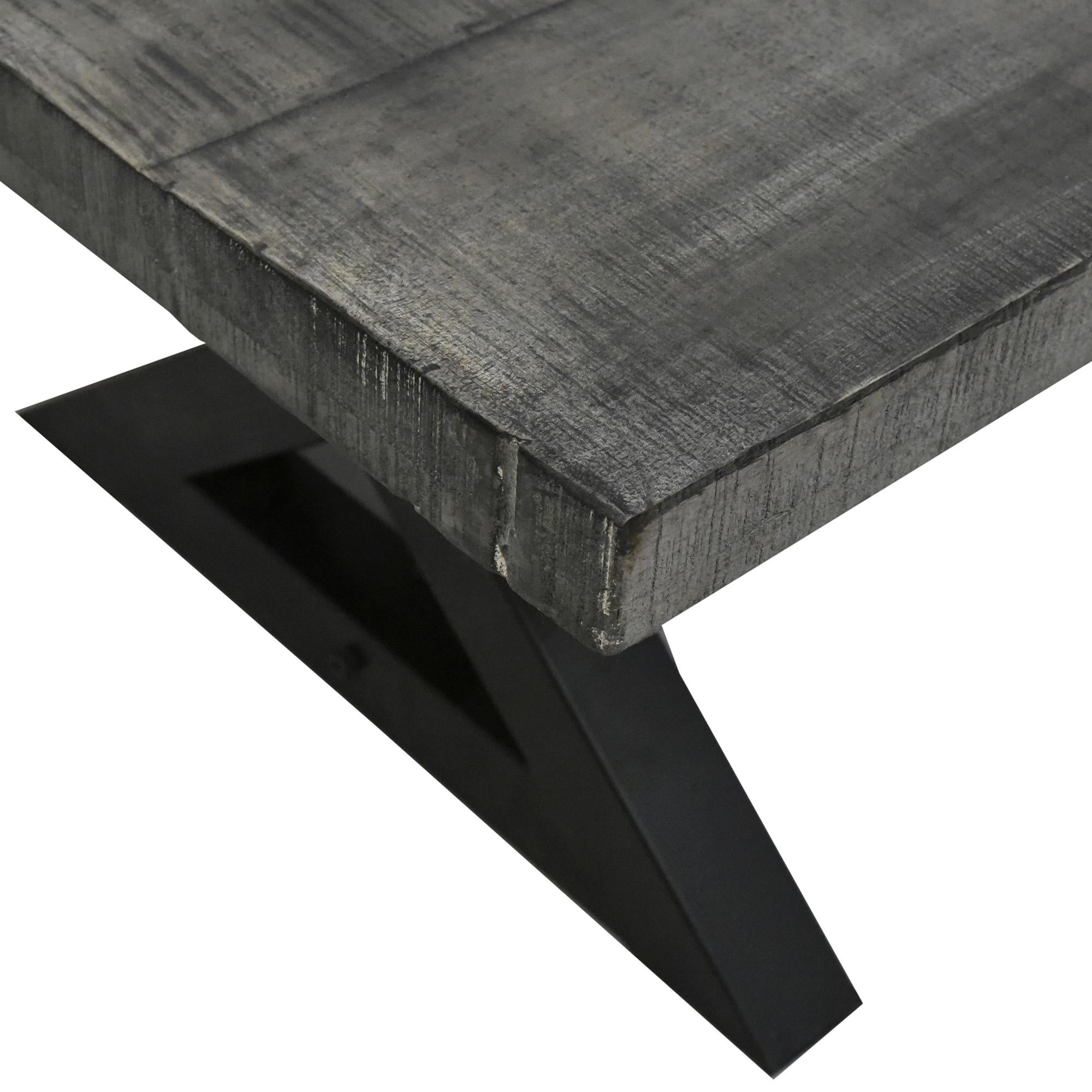  !nspire Zax 201-147DG Rectangular Dining Table - Distressed Grey IMAGE 5