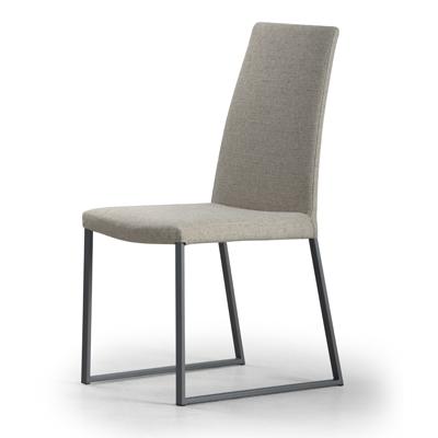  Trica Furniture Curvo Dining Chair Curvo Chair - Anthracite/Notion Gunsmoke IMAGE 1
