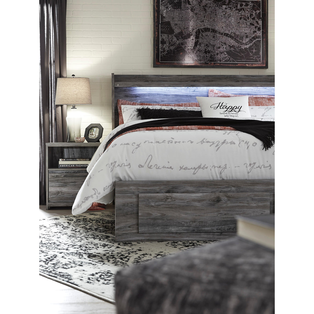  Signature Design by Ashley Baystorm 1-Drawer Nightstand B221-91 IMAGE 4