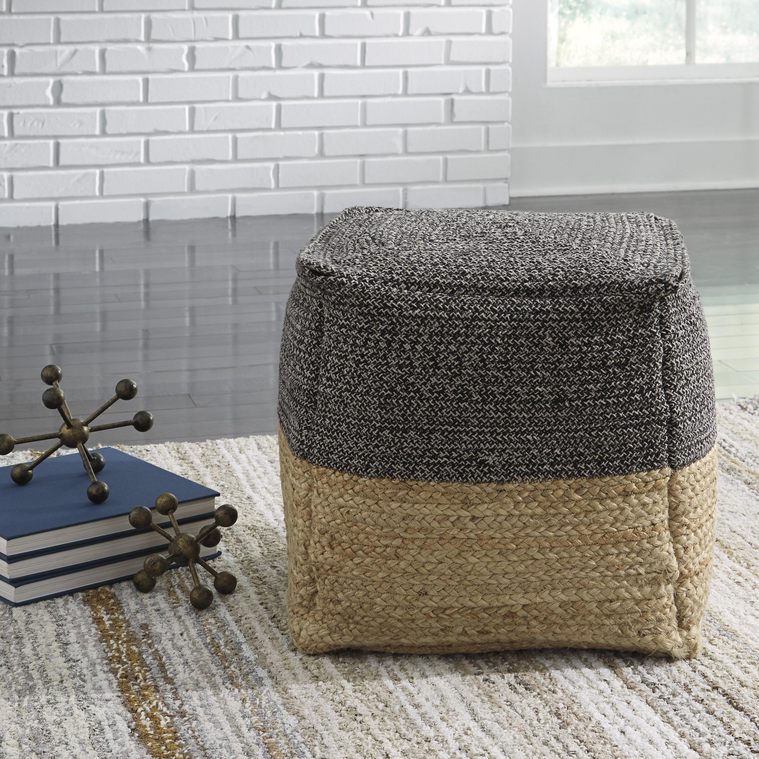  Signature Design by Ashley Sweed Valley A1000422 Pouf IMAGE 2