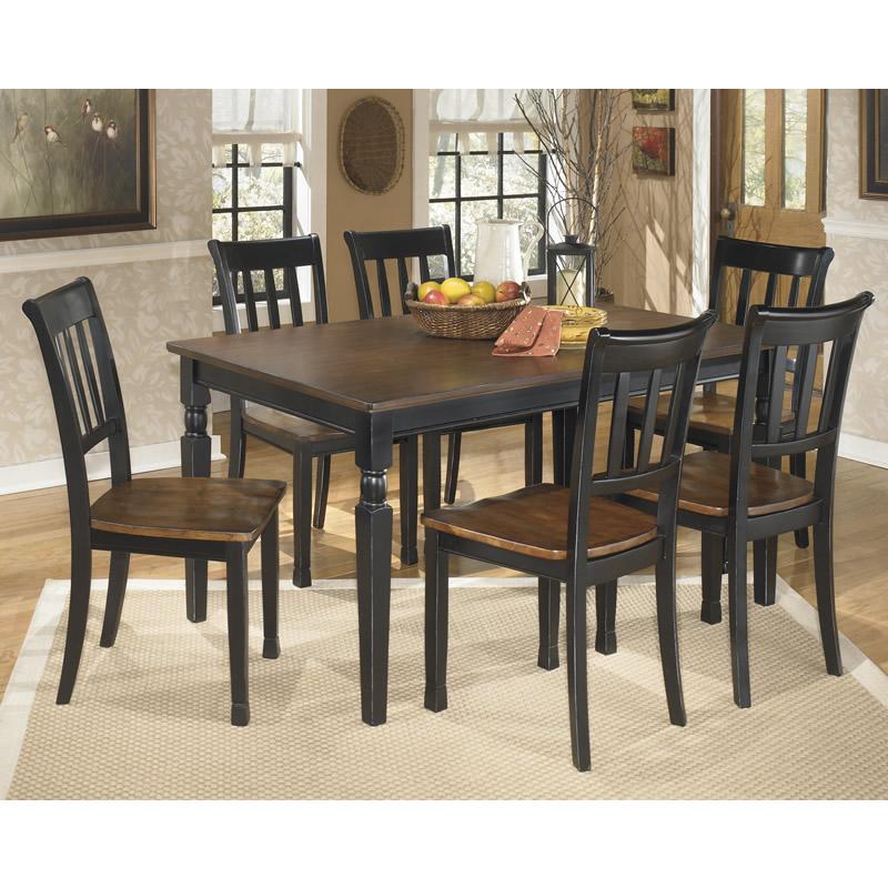  Signature Design by Ashley Owingsville D580 7 pc Dining Set IMAGE 1