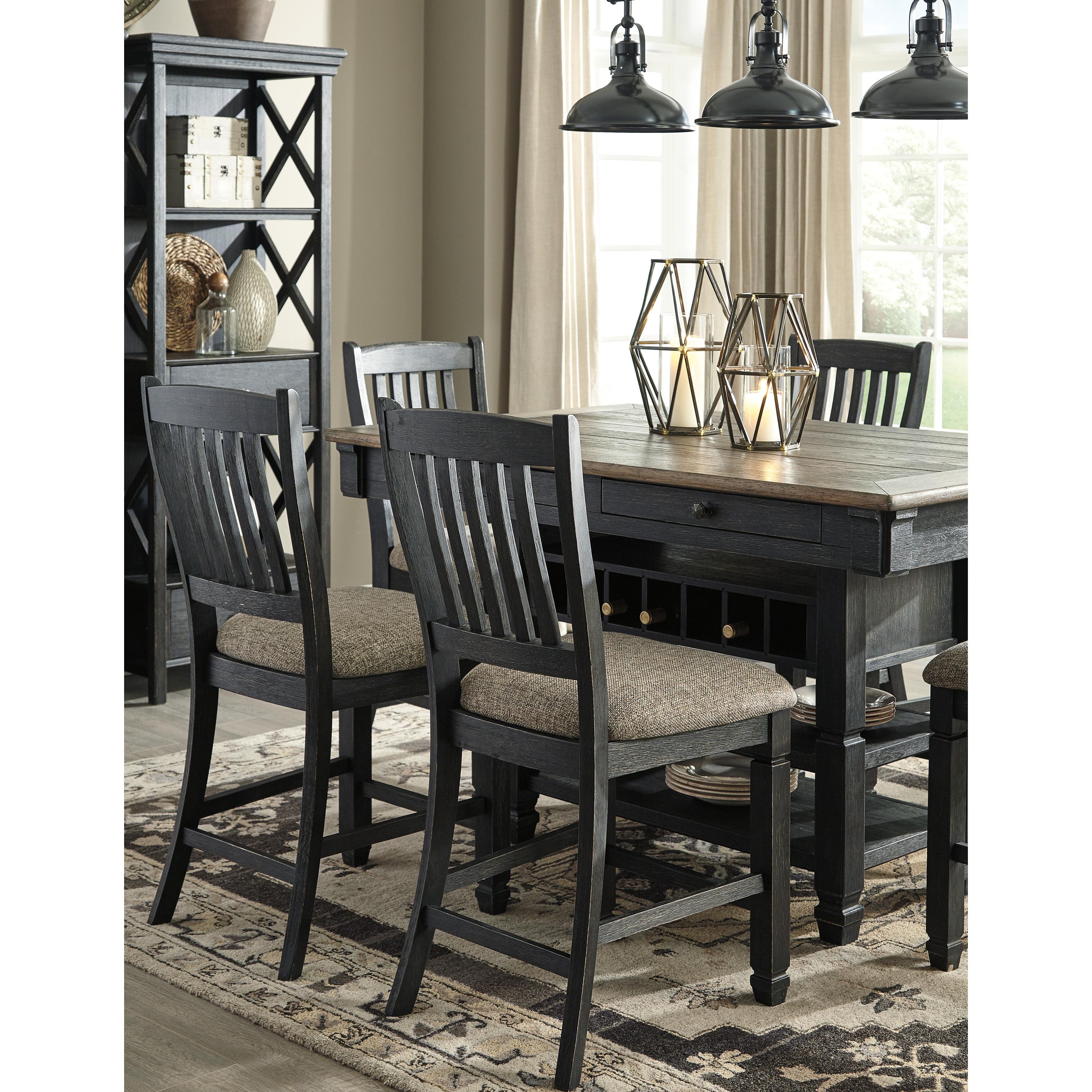  Signature Design by Ashley Tyler Creek Counter Height Dining Table with Pedestal Base D736-32 IMAGE 3