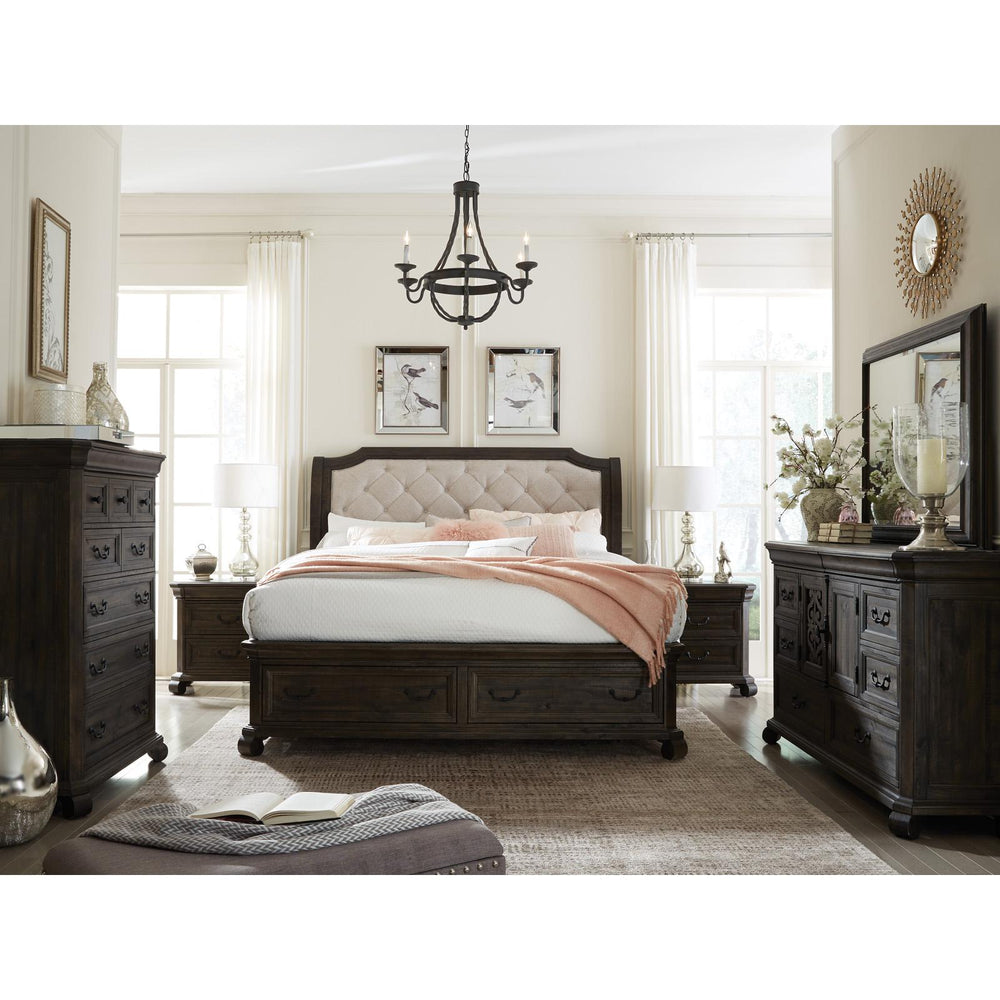  Magnussen Bellamy Queen Upholstered Sleigh Bed B2491-53H/B2491-55F/B2491-55R IMAGE 4