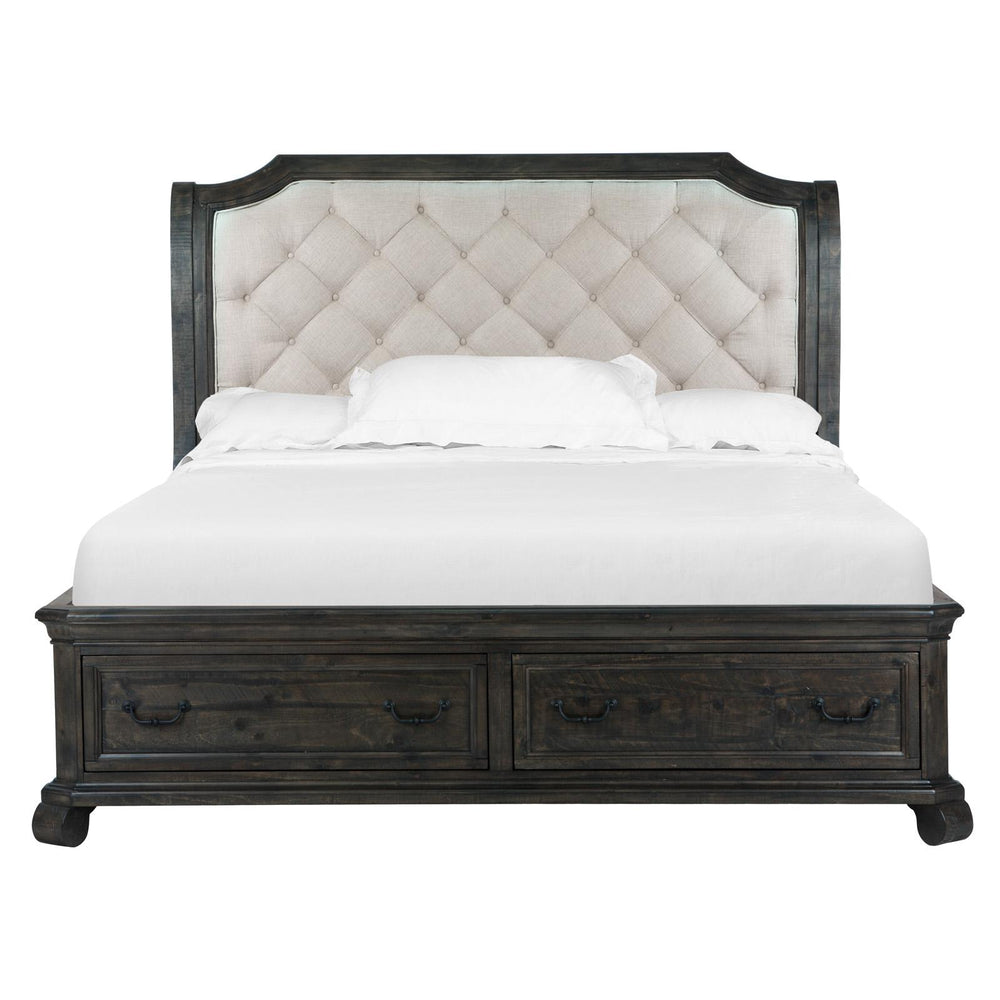  Magnussen Bellamy California King Upholstered Sleigh Bed with Storage B2491-63F/B2491-63H/B2491-73R IMAGE 1